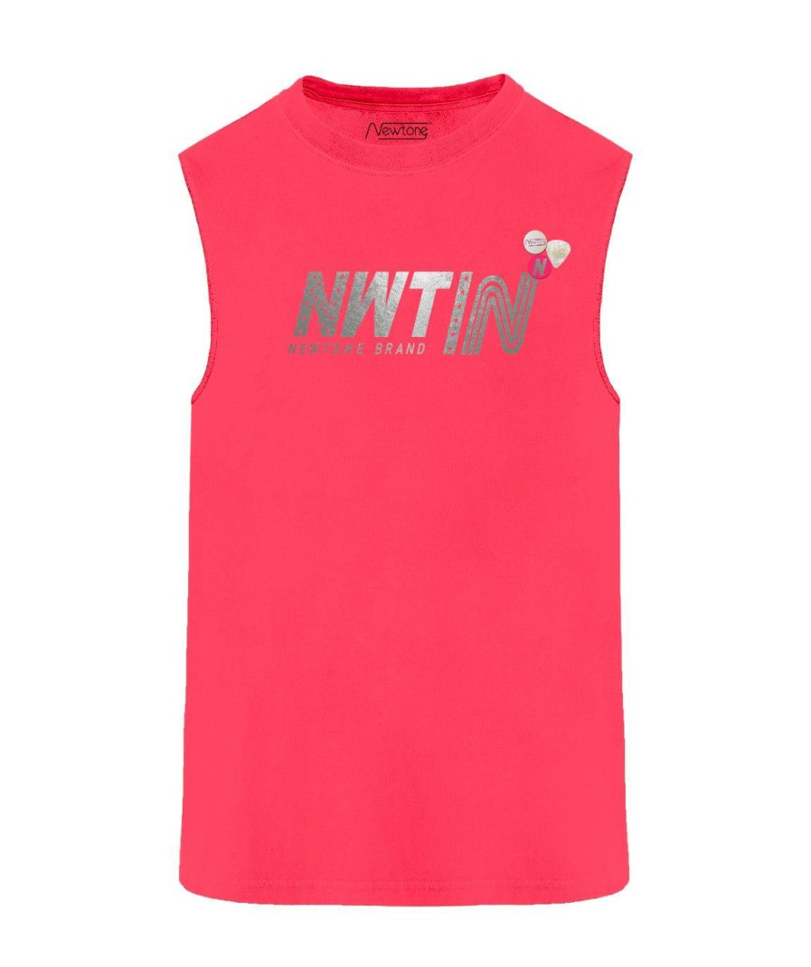 Archives Newtone | Tee Shirt Biker Neon Pink "Official"