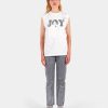 Femme Newtone | Tee Shirt Biker Dirty White "Joy Ss24"