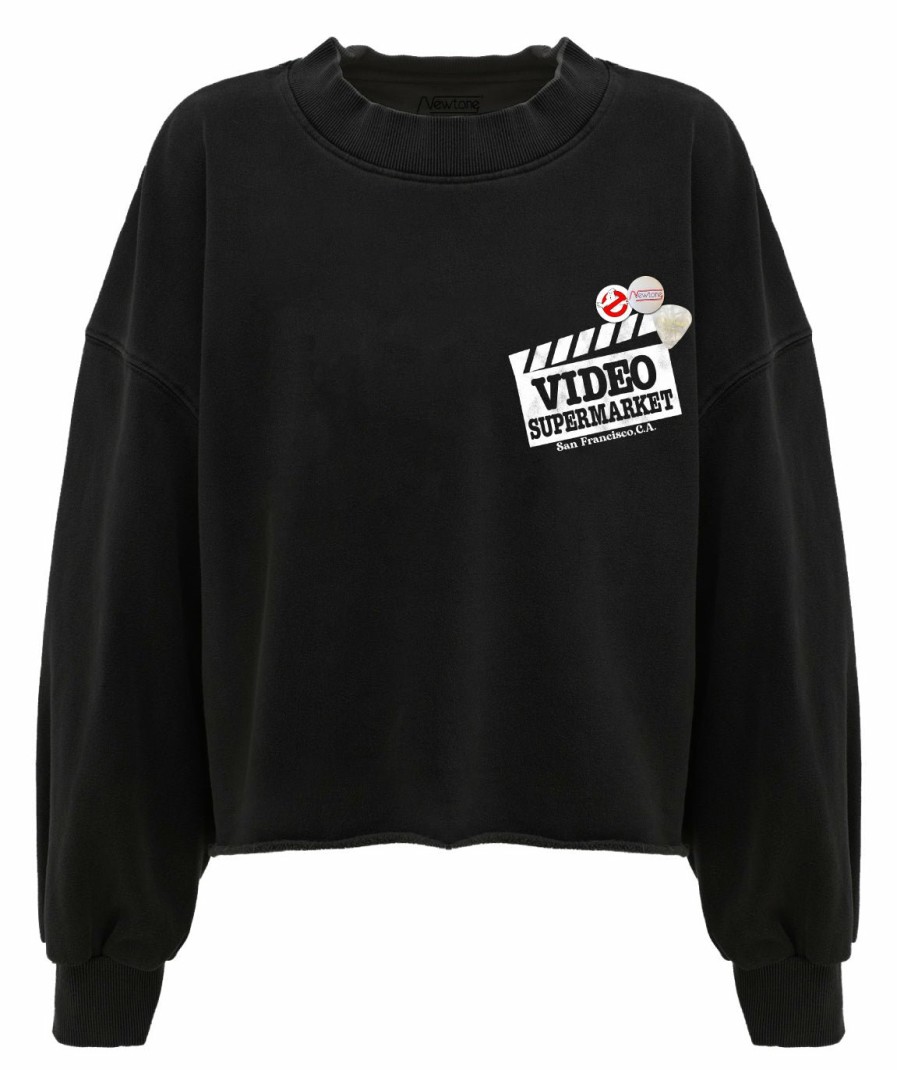 Archives Newtone | Sweatshirt Crop Porter Night "Clap"