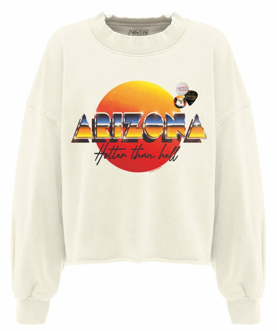 Archives Newtone | Sweatshirt Crop Porter Natural "Hotter"