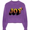 Archives Newtone | Sweatshirt Crop Porter Purple "Joy Fw23"