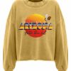 Archives Newtone | Sweatshirt Crop Porter Mustard "Hotter"