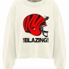 Archives Newtone | Sweatshirt Crop Porter Natural "Blazing"