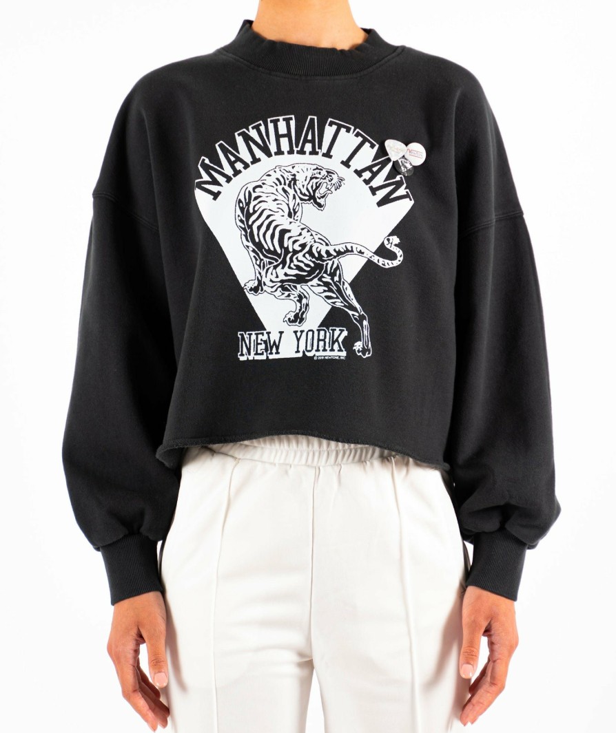 Archives Newtone | Sweatshirt Crop Porter Night "Manhattan Fw23"