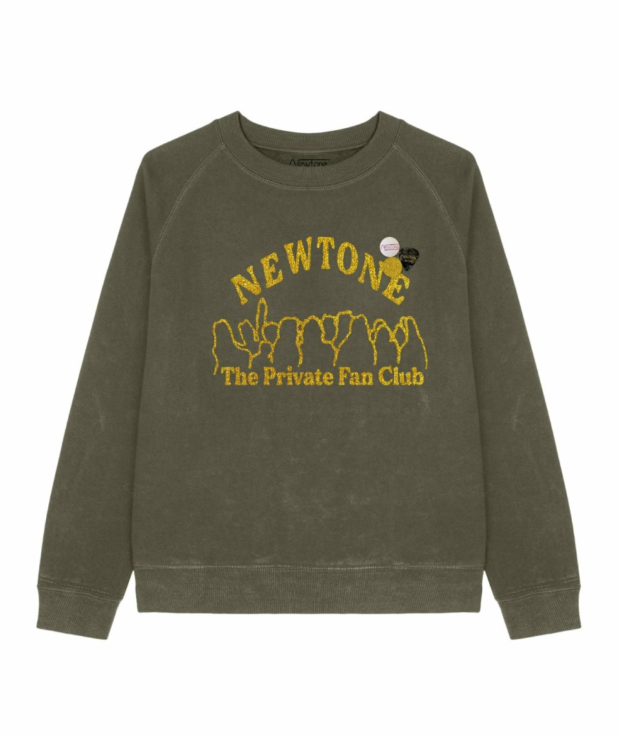 Archives Newtone | Sweatshirt Egger Kaki "People"