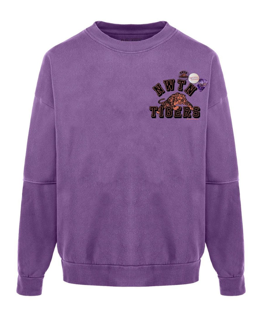 Archives Newtone | Sweatshirt Roller Purple "Wild"