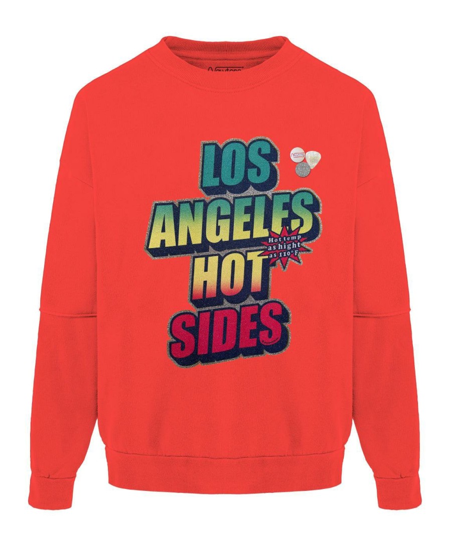 Archives Newtone | Sweatshirt Roller Neon Orange "Sides"