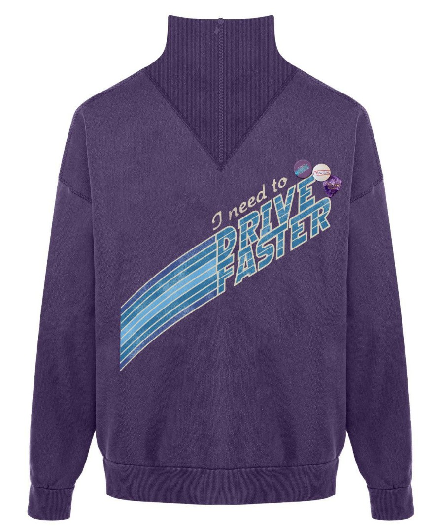 Archives Newtone | Sweatshirt Driver Grape "Faster"