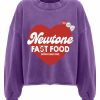 Femme Newtone | Sweatshirt Crop Porter Purple "Fast Ss24"