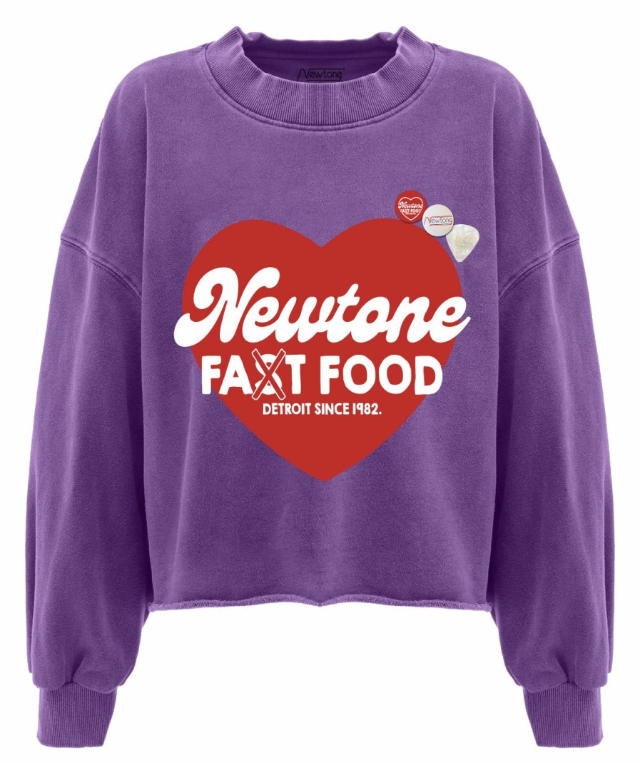 Femme Newtone | Sweatshirt Crop Porter Purple "Fast Ss24"