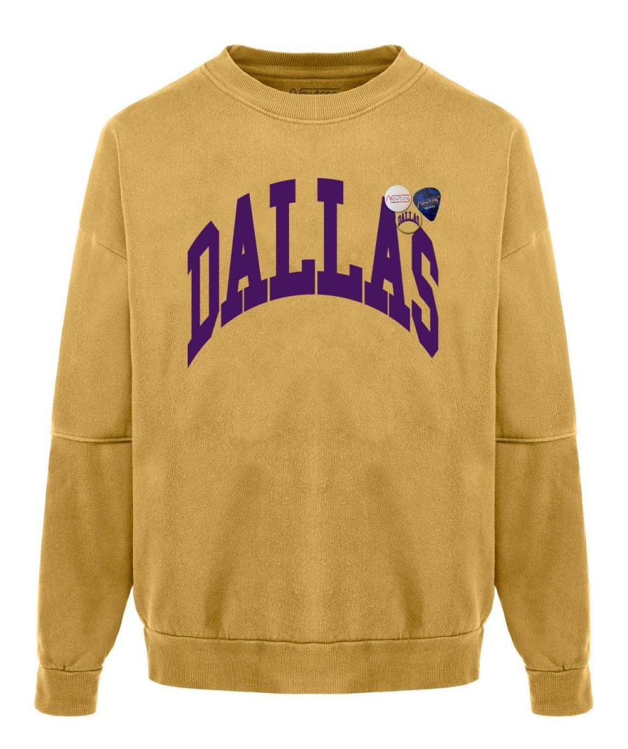 Archives Newtone | Sweatshirt Roller Mustard Dallas "City"