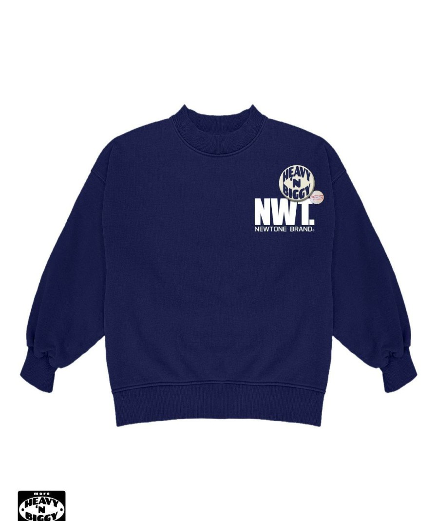 Archives Newtone | Sweatshirt Heavy'N Biggy Glover Navy "Brand"