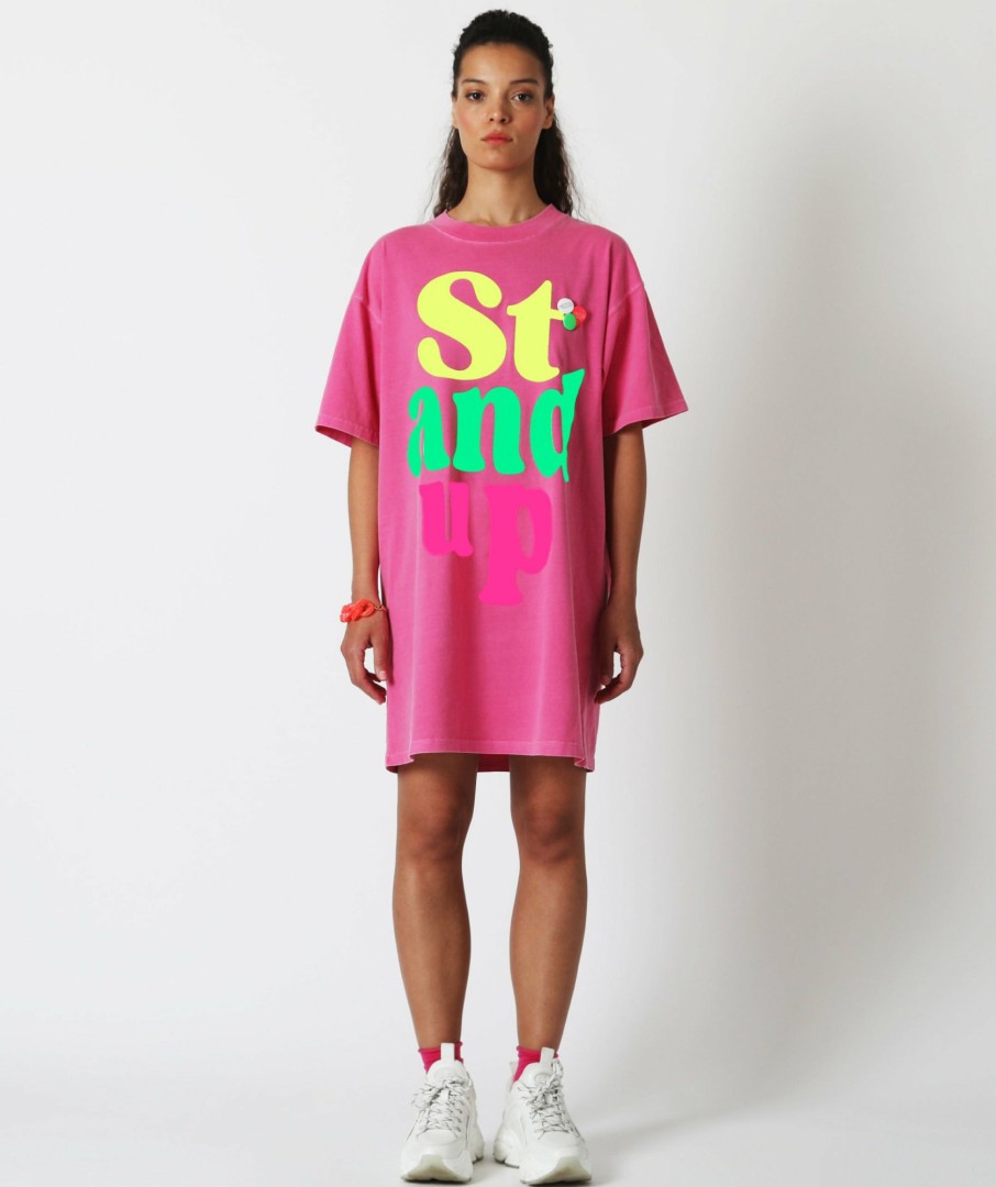 Archives Newtone | Dress Janis Fuschia "Stand Up"