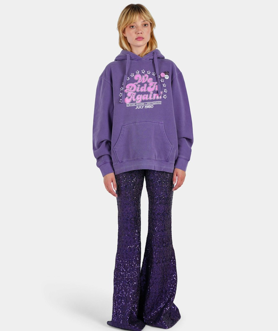 Femme Newtone | Hoodie Jagger Purple "Again"