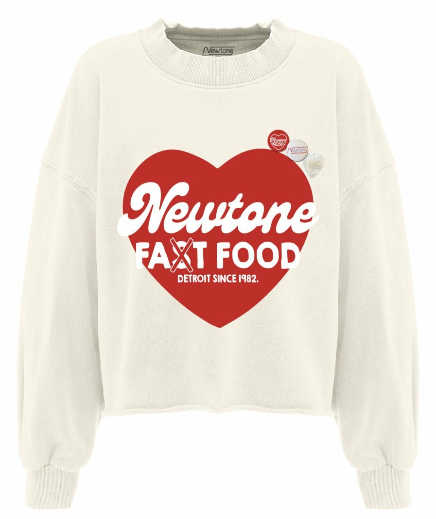 Femme Newtone | Sweatshirt Crop Porter Natural "Fast Ss24"