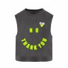 Archives Newtone | Tee Shirt Crop Dyer Pepper "No"