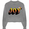 Archives Newtone | Sweatshirt Crop Porter Grey "Joy Fw23"