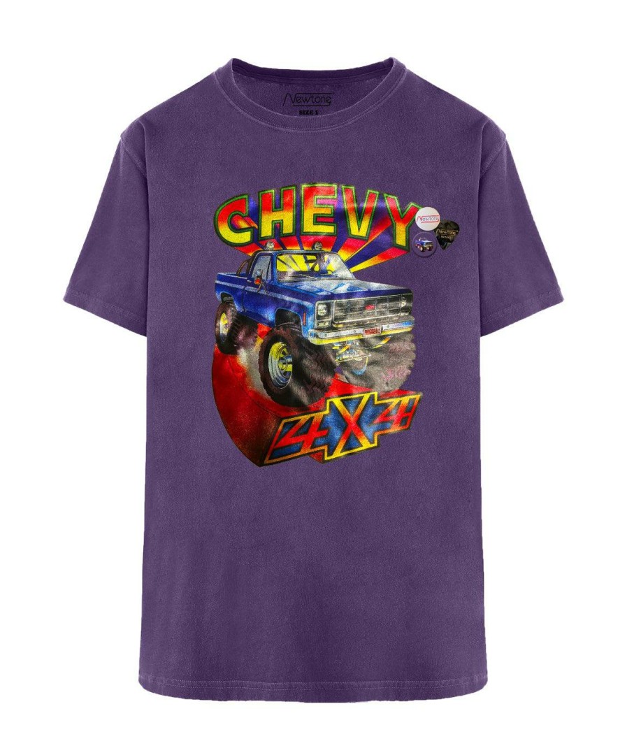 Archives Newtone | Tee Shirt Trucker Grape "Chevy"