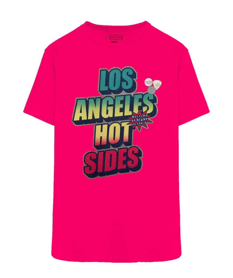 Archives Newtone | Tee Shirt Trucker Neon Pink "Sides"