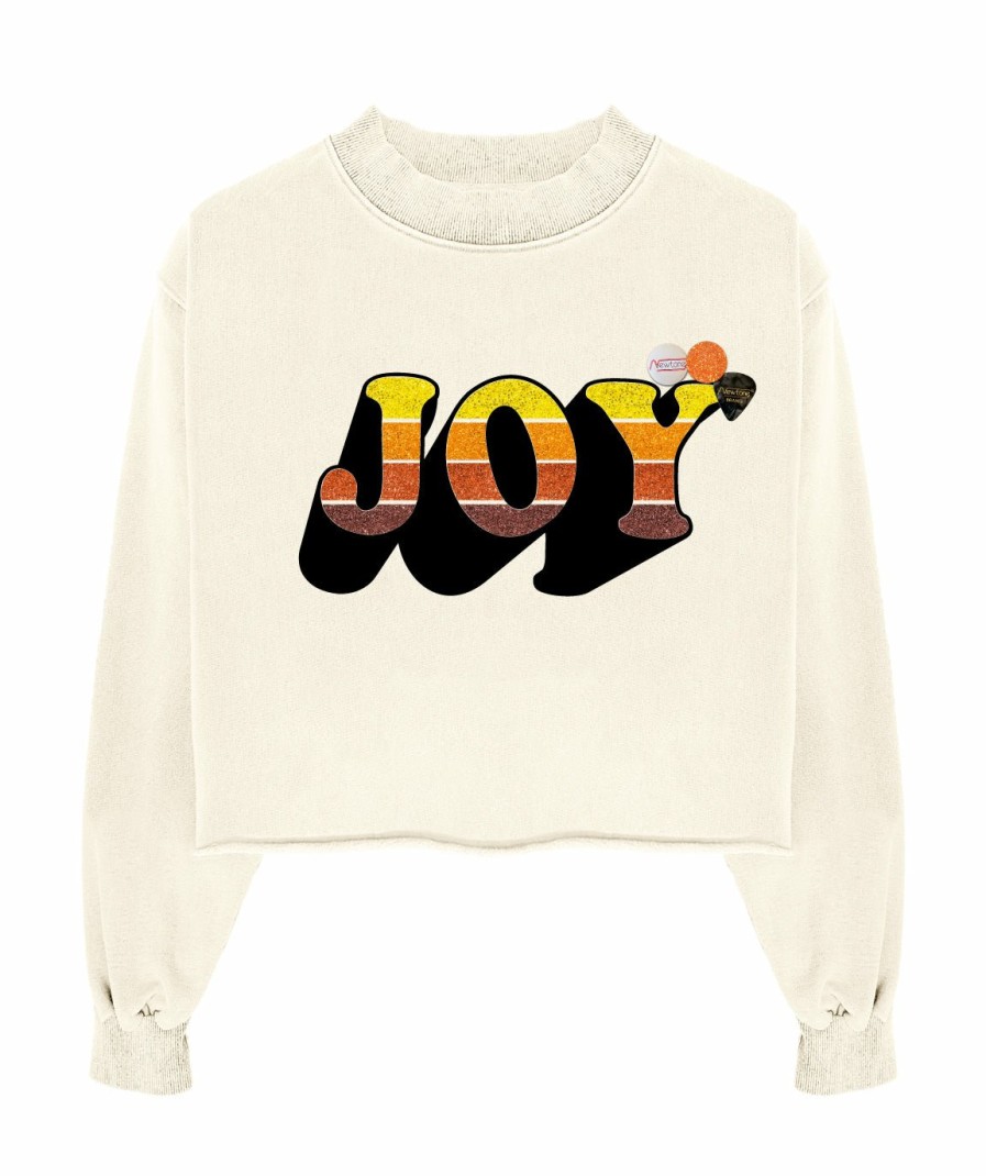 Archives Newtone | Sweatshirt Crop Porter Natural "Joy Fw23"