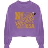 Archives Newtone | Sweatshirt Crop Porter Purple "Kentucky"