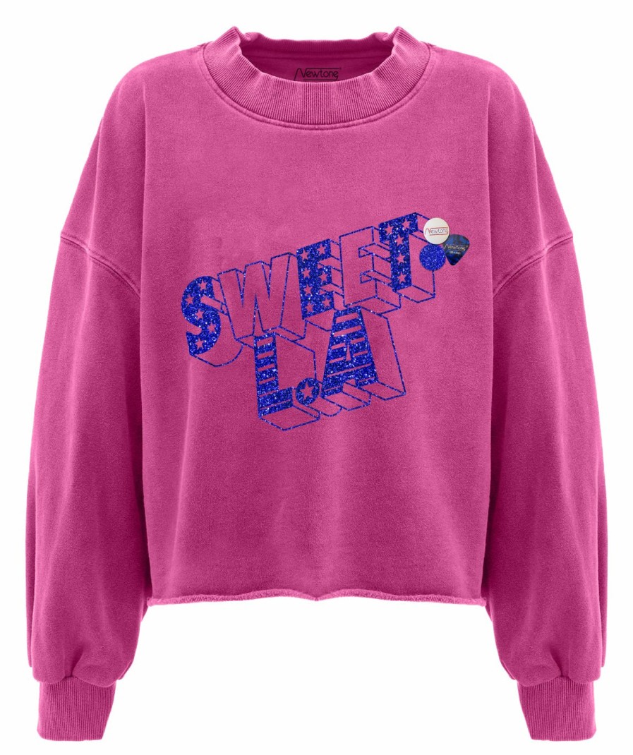 Archives Newtone | Sweatshirt Crop Porter Fuschia "Sweet"