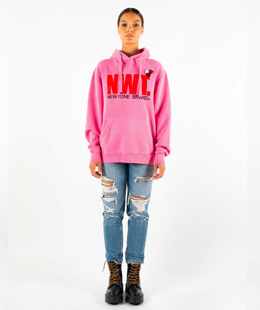 Archives Newtone | Hoodie Jagger Fuschia "Brand Fw23"