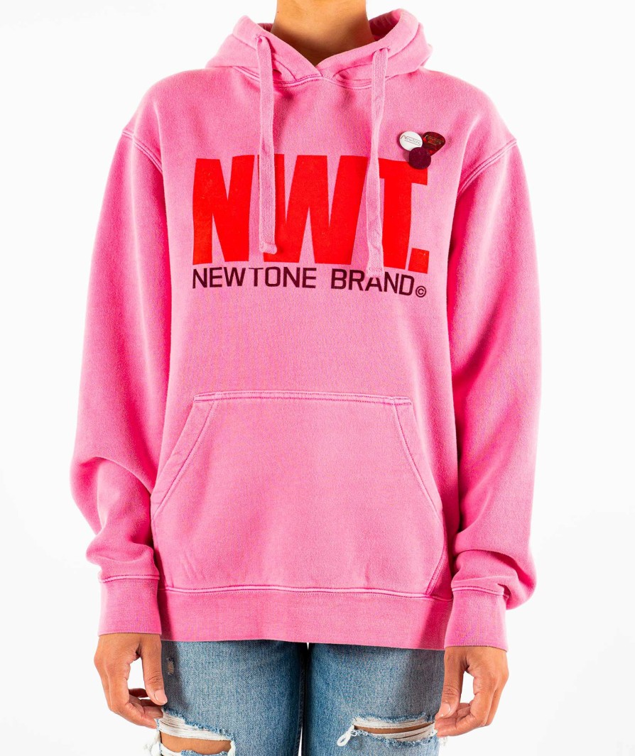 Archives Newtone | Hoodie Jagger Fuschia "Brand Fw23"