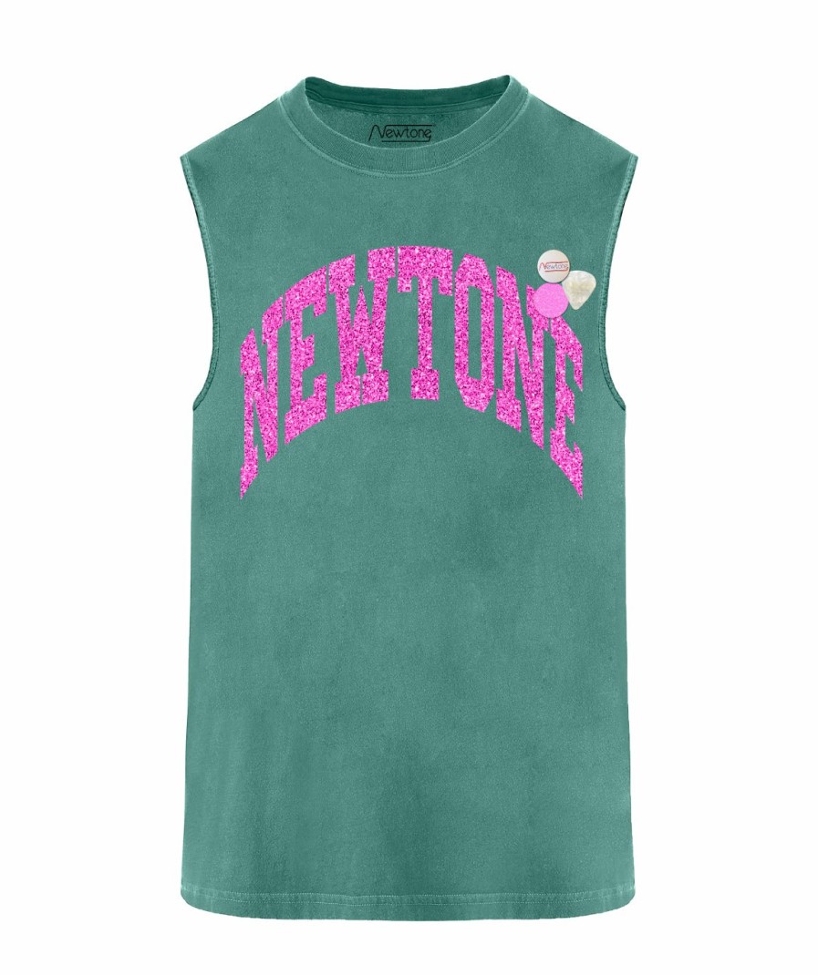 Femme Newtone | Tee Shirt Biker Light Green "Tone"