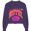 Archives Newtone | Sweatshirt Crop Porter Grape "Motel"