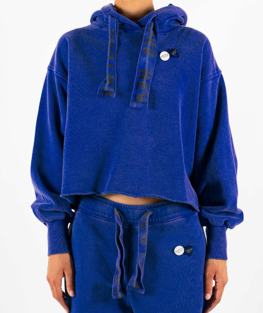 Archives Newtone | Hoodie Crop Bloomer Royal "Bleed"