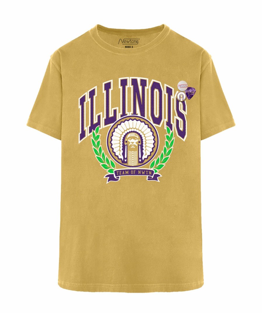 Archives Newtone | Tee Shirt Trucker Mustard "Illinois"