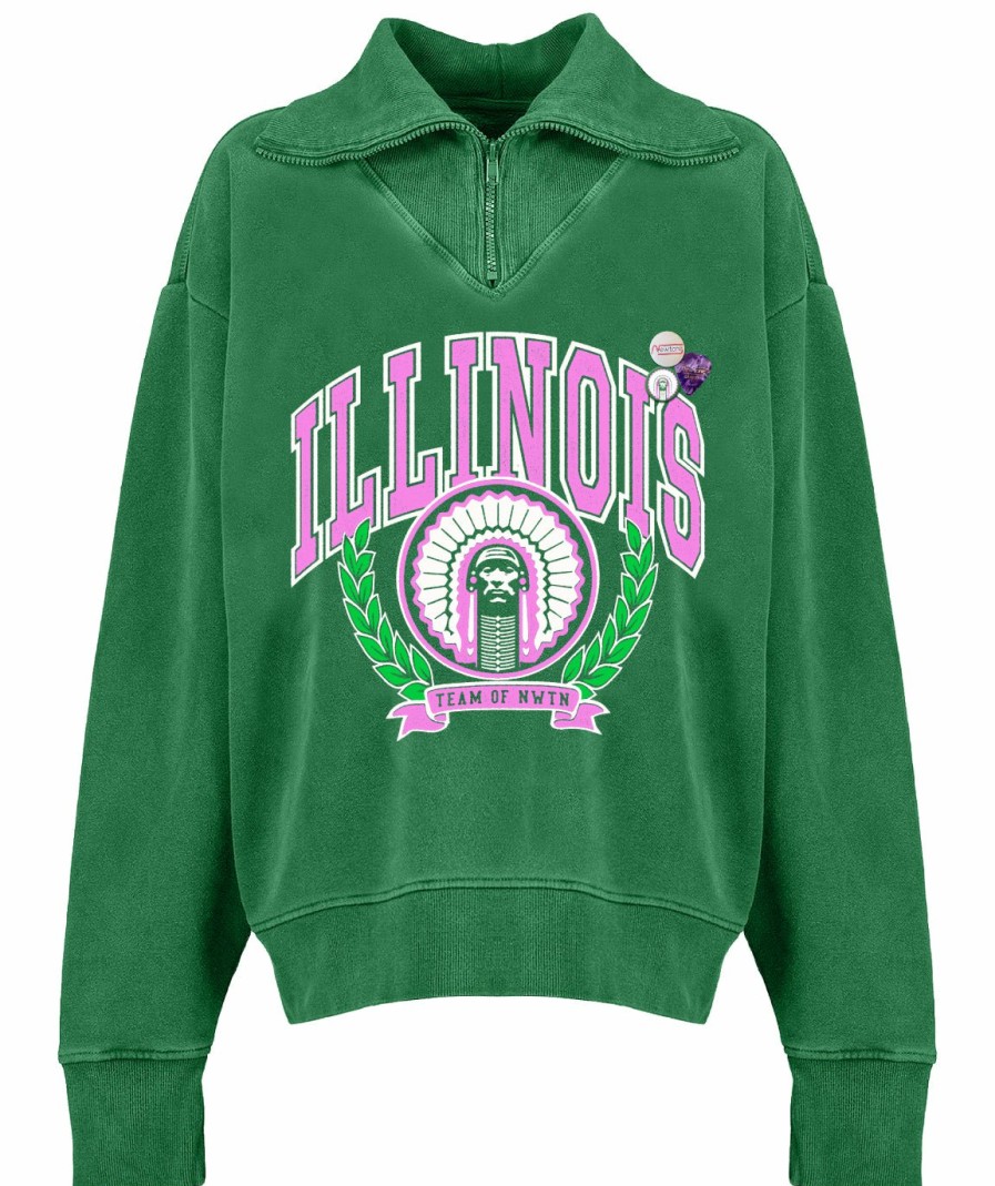 Archives Newtone | Sweatshirt Driver Grass "Illinois"