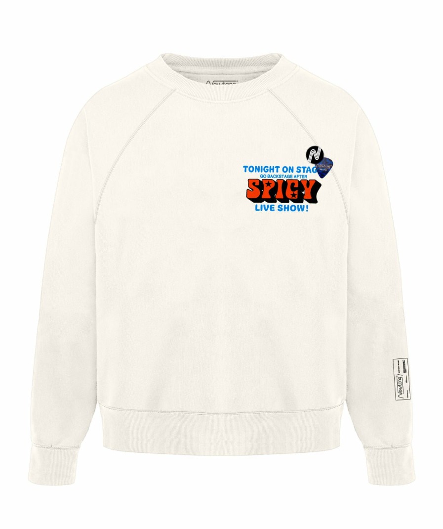 Homme Newtone | Sweatshirt Harper Dirty White "Spicy"