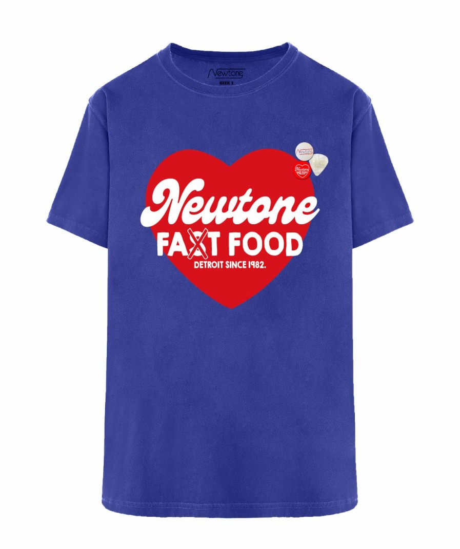 Femme Newtone | Tee Shirt Trucker Flo Blue "Fast Ss24"