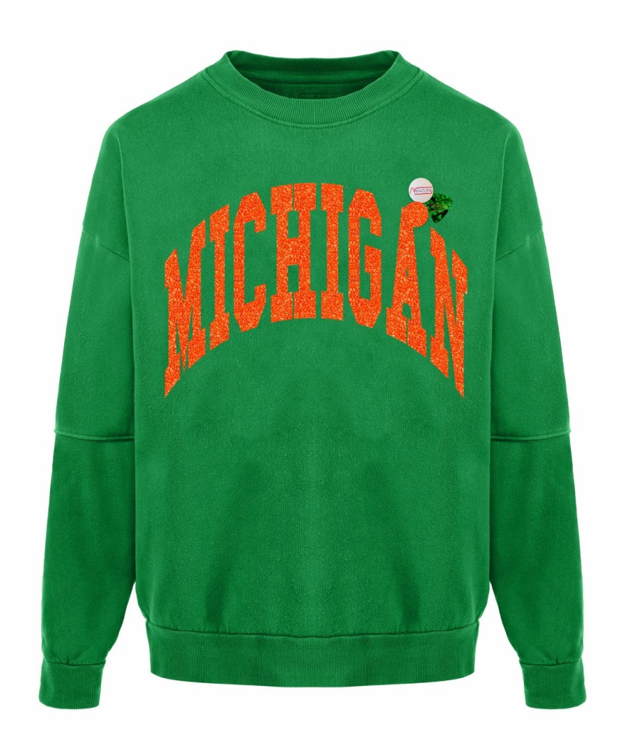 Archives Newtone | Sweatshirt Roller Grass Michigan "State"