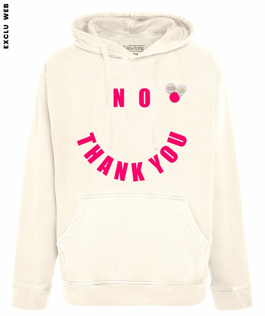 Archives Newtone | Hoodie Jagger Natural "No"