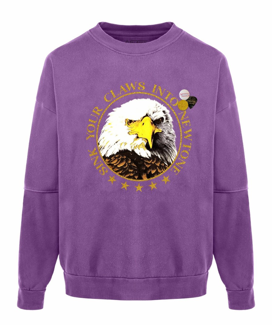 Archives Newtone | Sweatshirt Roller Purple "Claws"