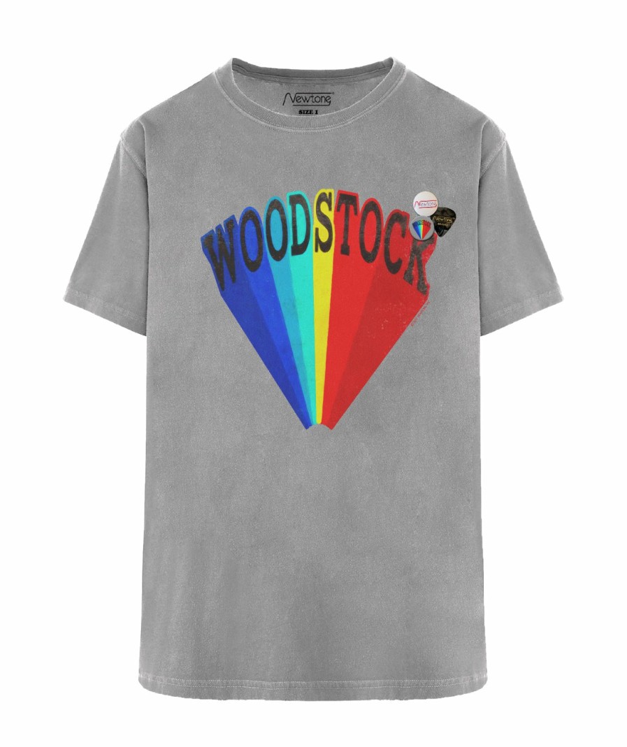 Archives Newtone | Tee Shirt Trucker Grey "Woodstock Fw23"