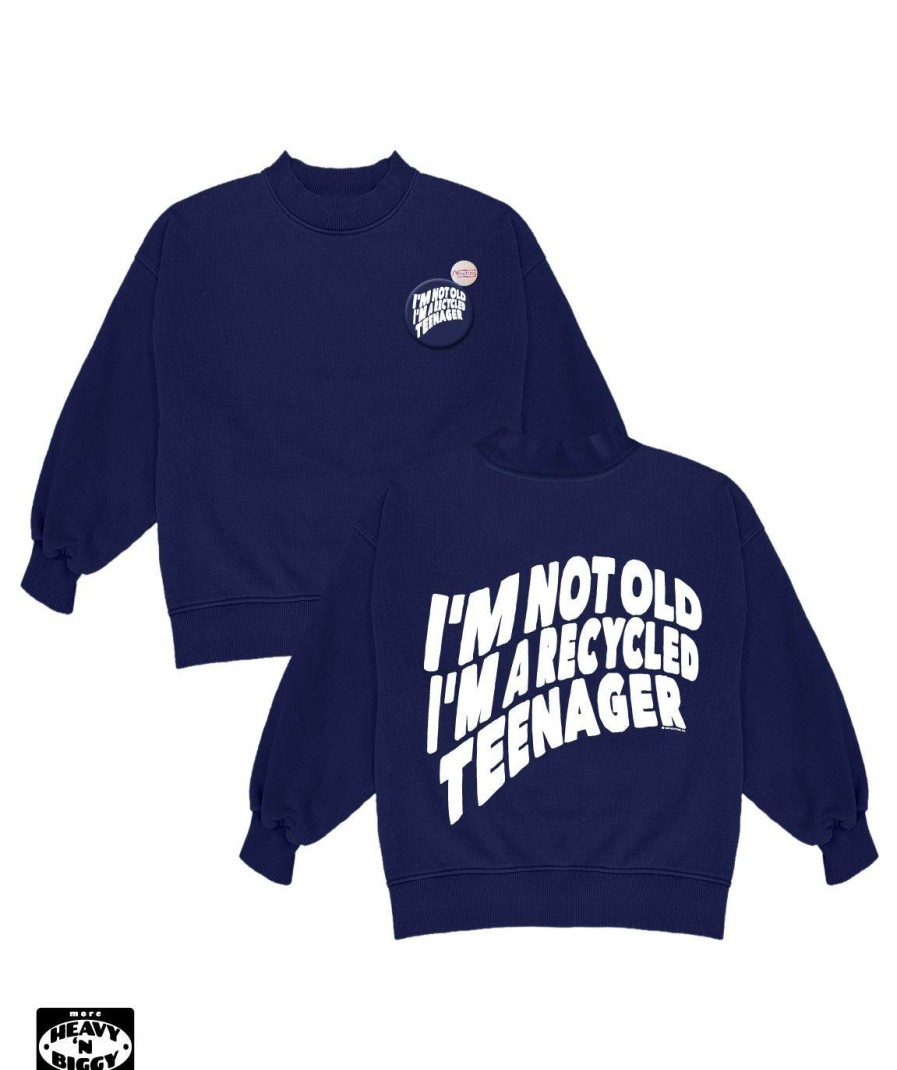 Archives Newtone | Sweatshirt Heavy'N Biggy Glover Navy "Recycled"