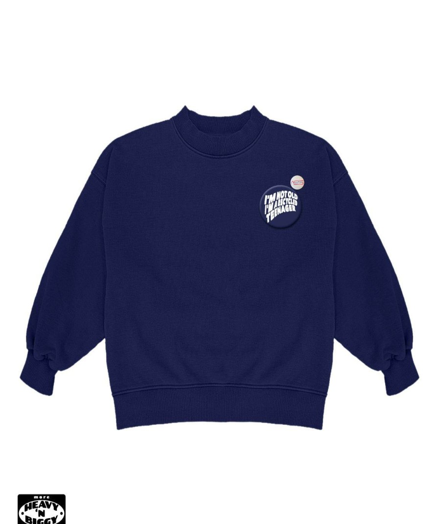 Archives Newtone | Sweatshirt Heavy'N Biggy Glover Navy "Recycled"