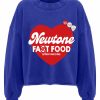 Femme Newtone | Sweatshirt Crop Porter Flo Blue "Fast Ss24"