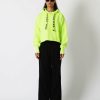 Archives Newtone | Hoodie Crop Bloomer Neon Yellow "Bleed"