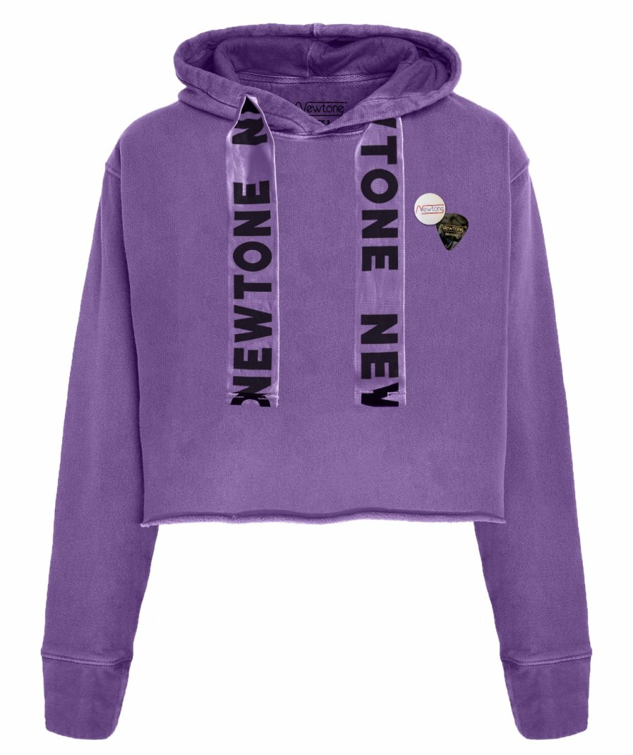 Archives Newtone | Hoodie Crop Bloomer Purple "Bleed"