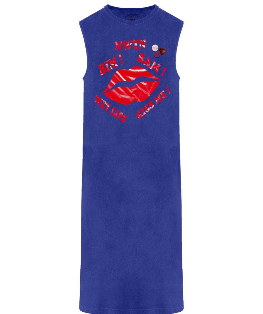 Archives Newtone | Dress Daytona Flo Blue "Wet Lips"