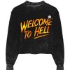 Archives Newtone | Sweatshirt Crop Porter Napalm "Welcome"