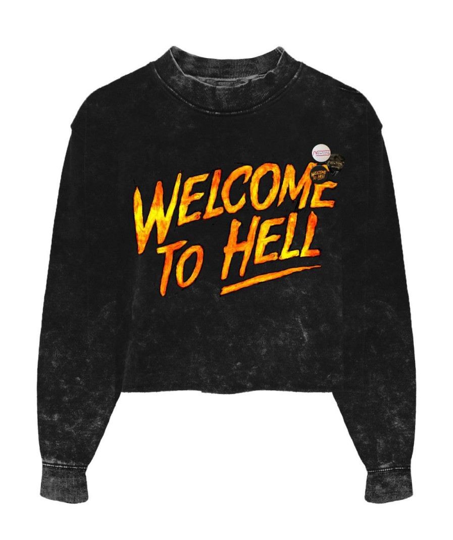 Archives Newtone | Sweatshirt Crop Porter Napalm "Welcome"