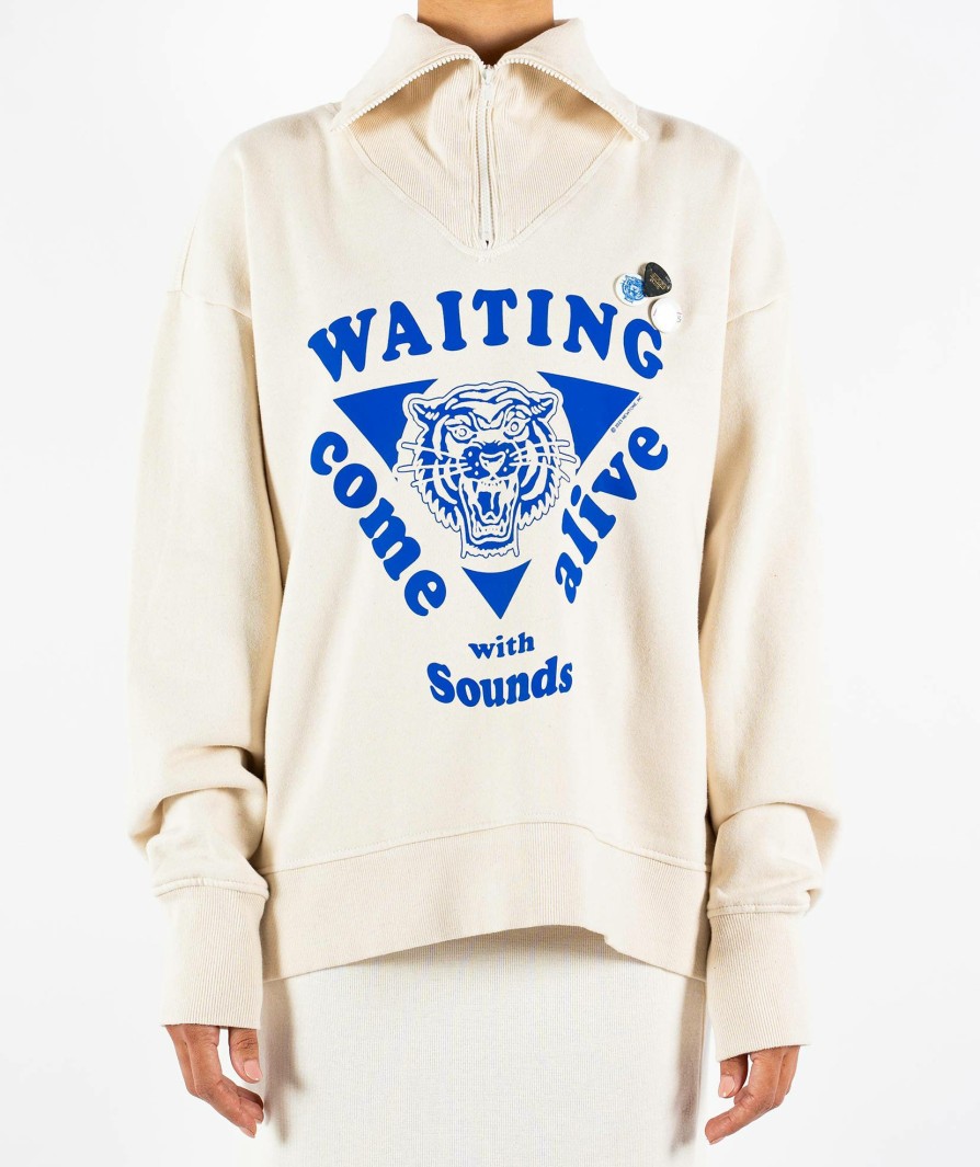 Archives Newtone | Sweatshirt Driver Natural "Waiting"