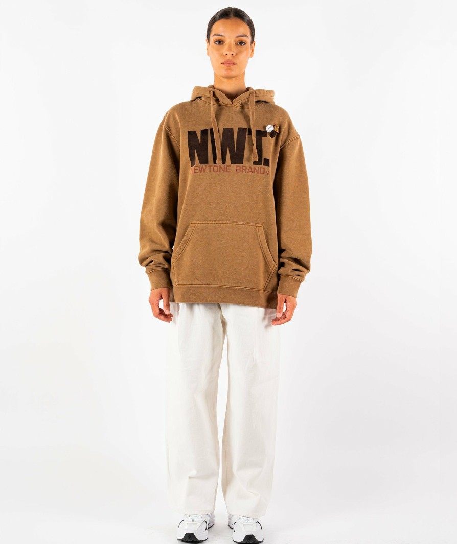 Archives Newtone | Hoodie Jagger Havane "Brand Fw23"