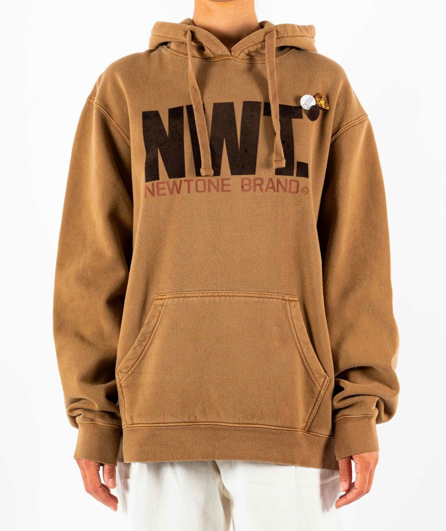 Archives Newtone | Hoodie Jagger Havane "Brand Fw23"